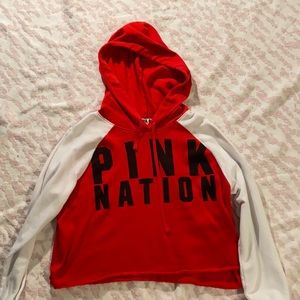 Hoodie crop top from pink!
